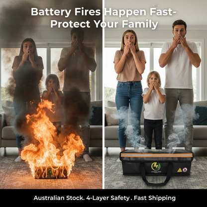 Charge Safe Australia - Fireproof Lithium-Ion Battery Charging Bag